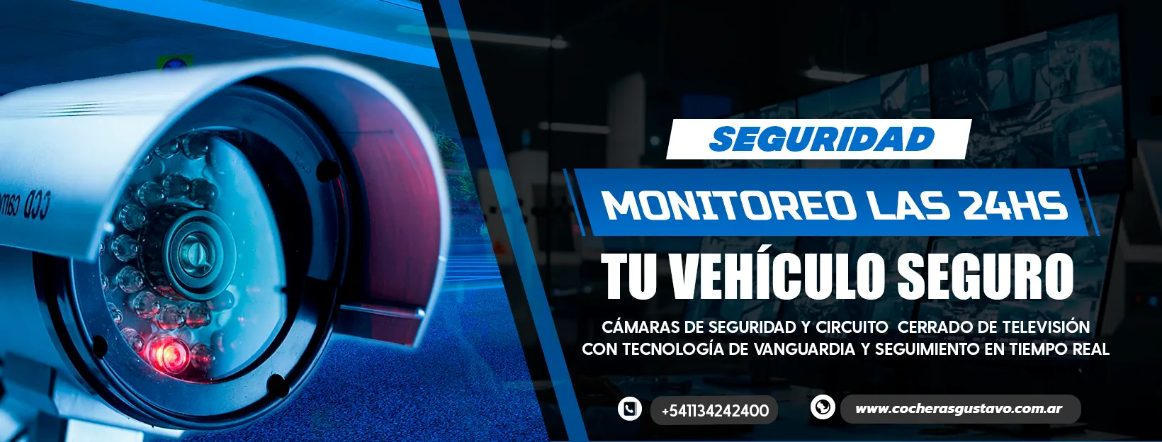 Estacionamiento seguro con cámaras 24 horas en Ezeiza