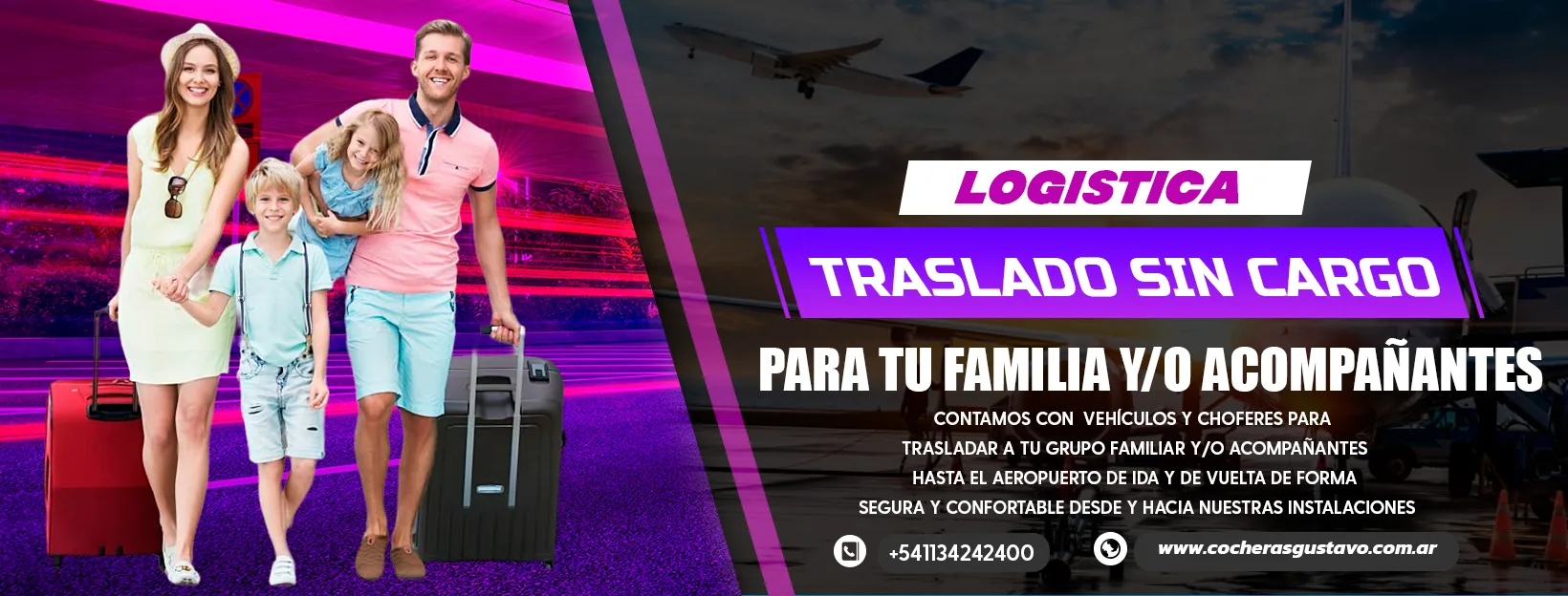 Servicio de traslado gratuito al Aeropuerto de Ezeiza