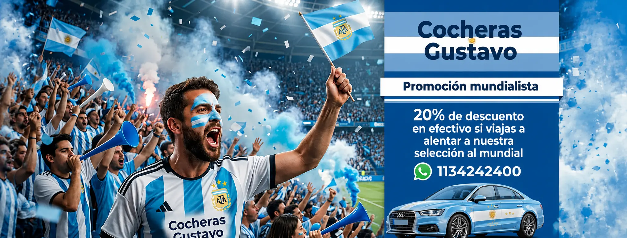 Promoción Copa del Mundo — Descuento especial en cocheras cerca del Aeropuerto de Ezeiza